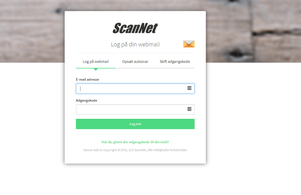 Scannet webmail