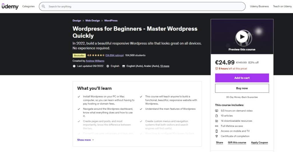 WordPress for Beginners – Create a Website Step by Step
