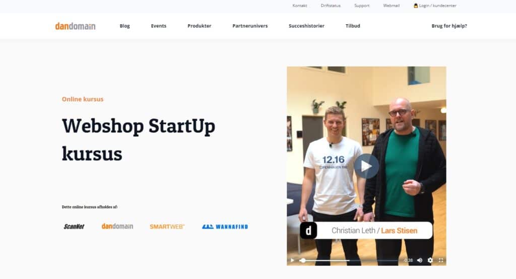 webshop startup kursus