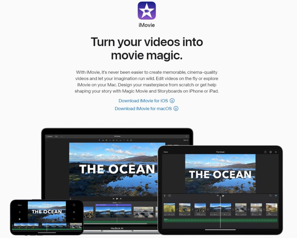 iMovie Videokomprimering til iOS