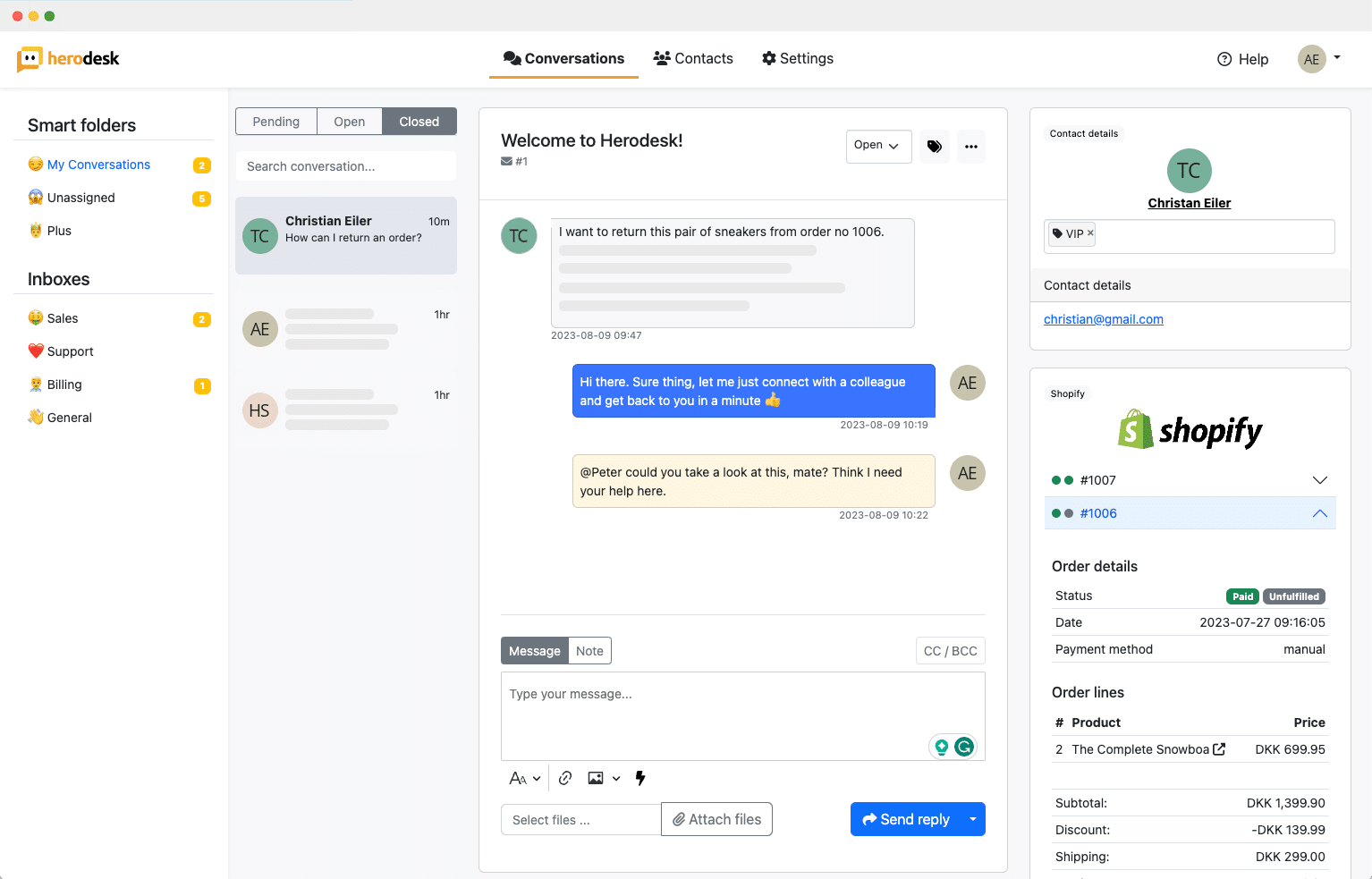 HeroDesk.io (Dansk udviklet)