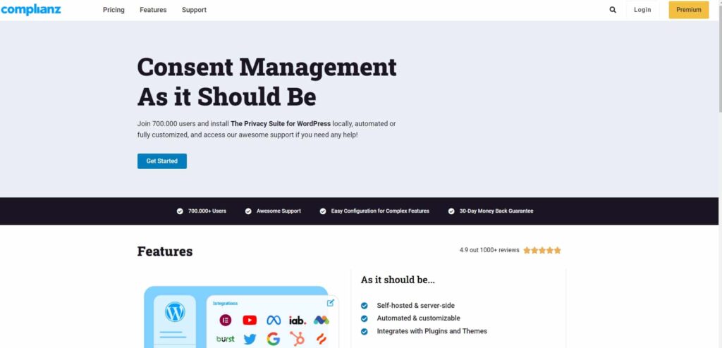 Complianz plugin til wordpress