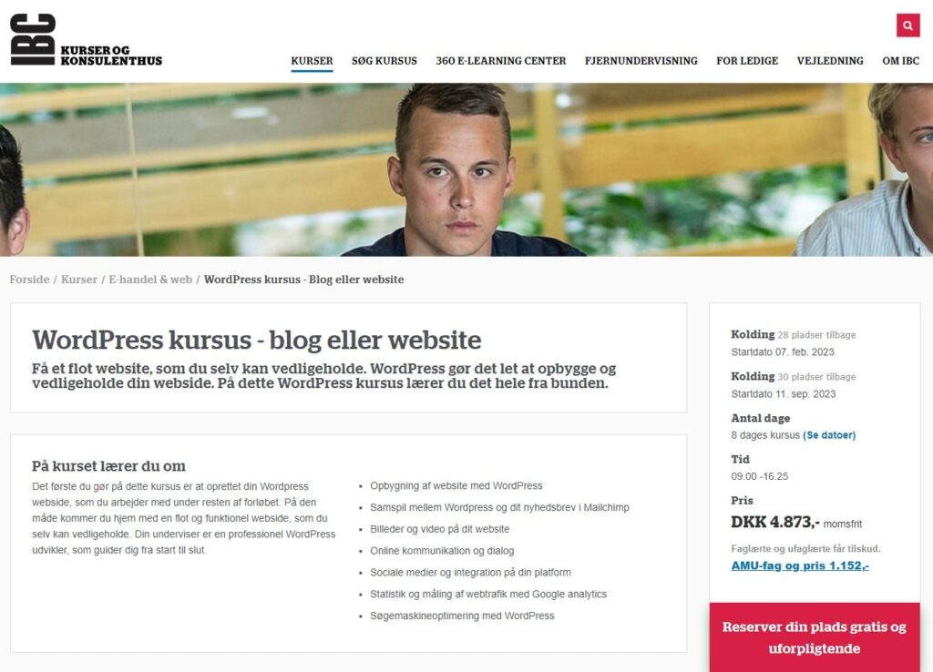 IBC WordPress kurser