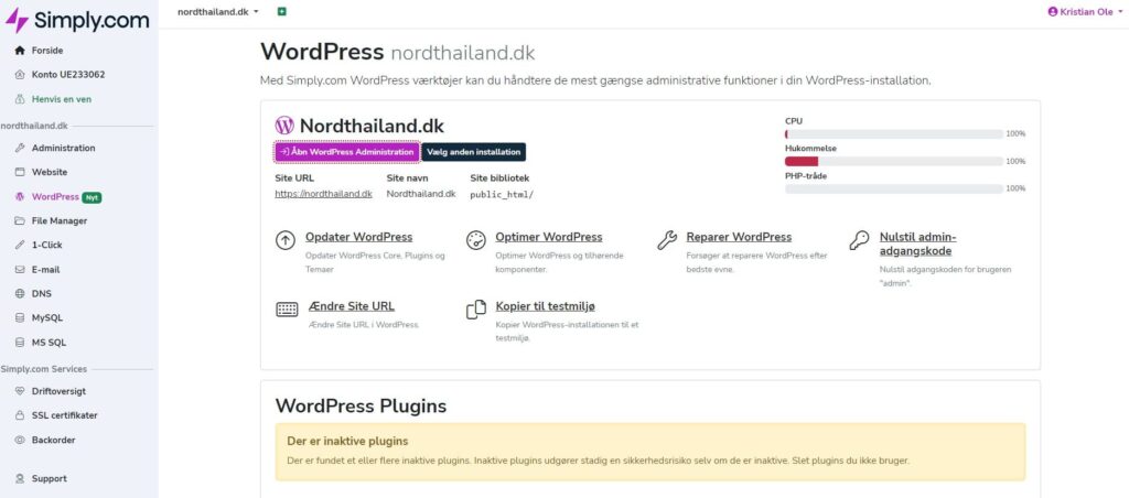 Managed WordPress hos Simply
