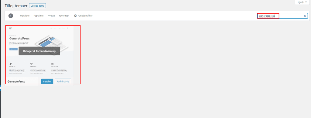Saadan installere du et wordpress tema til hjemmesiden