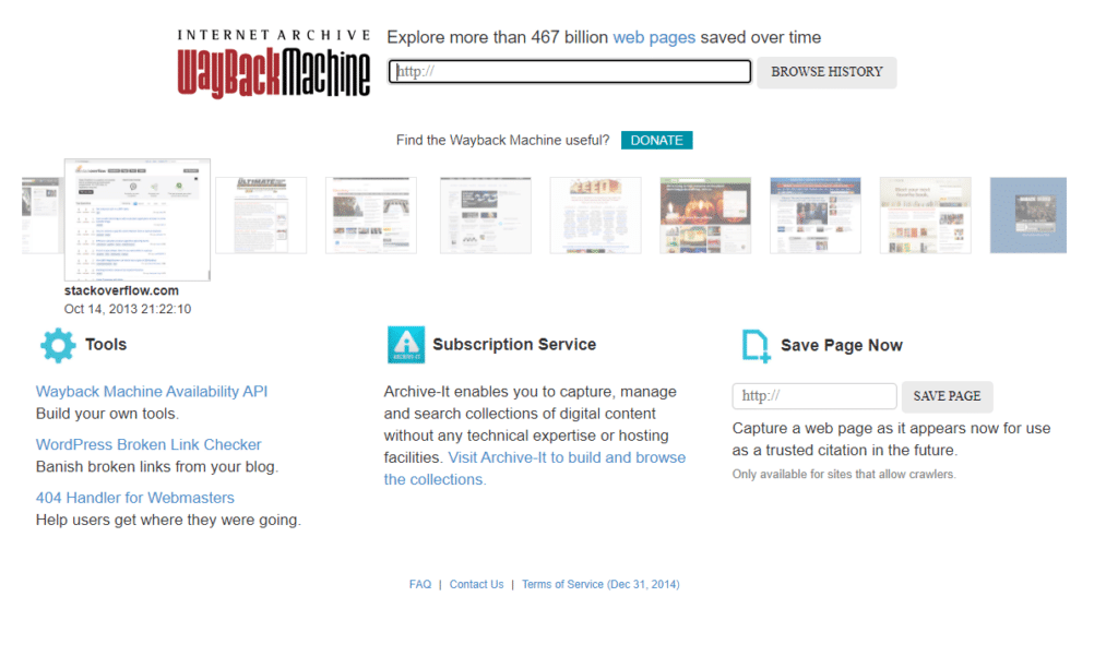 check pbn domaene med waybackmachine