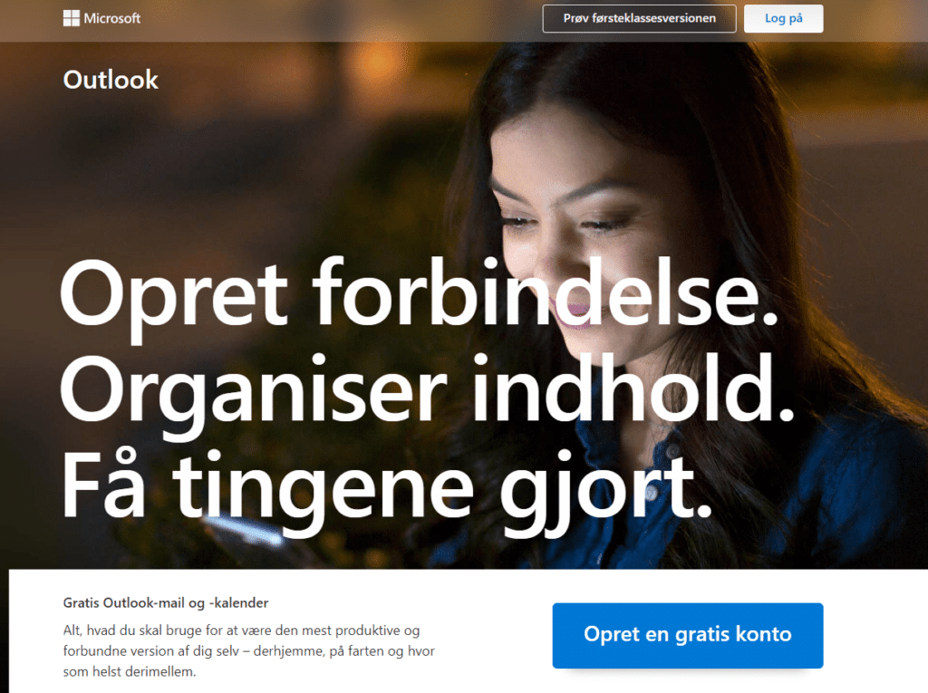 Outlook.com - Gratis mail-tjeneste