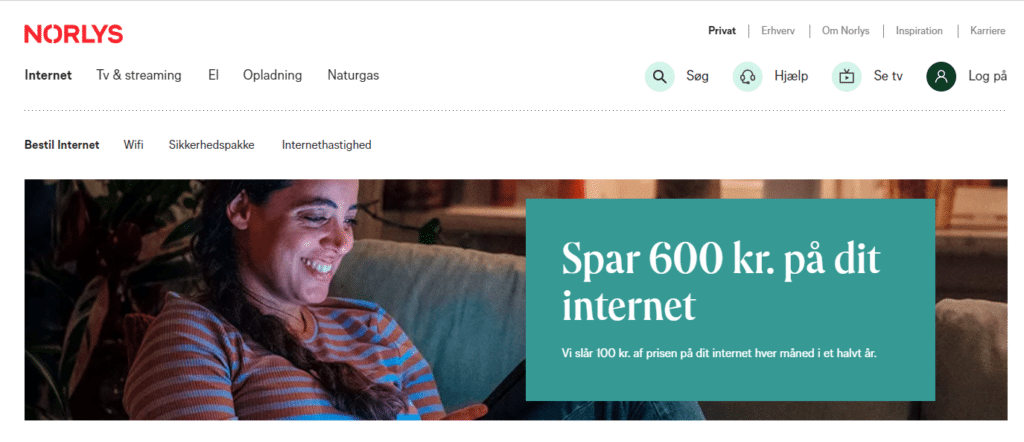 Bedste internet - norlys