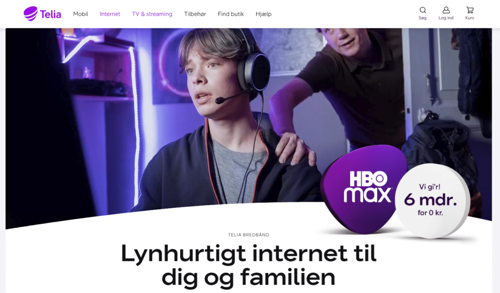 Bedste internet - Telia