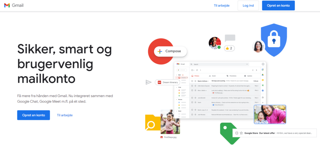 Gmail - Gratis mail-tjeneste