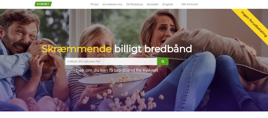 Bedste internet i Danmark - Kviknet