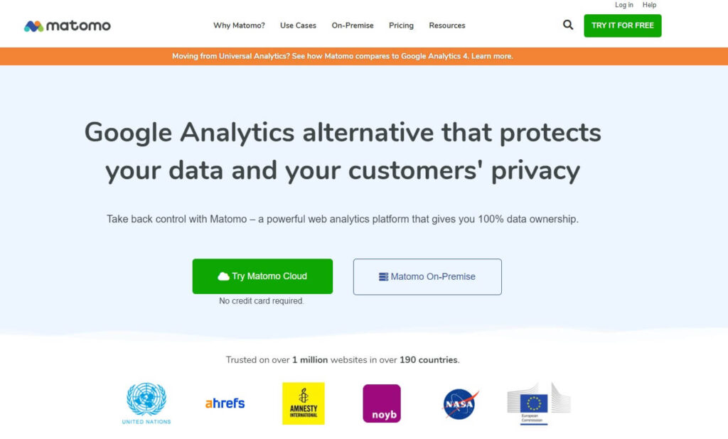 matomo - google analytics alternativ