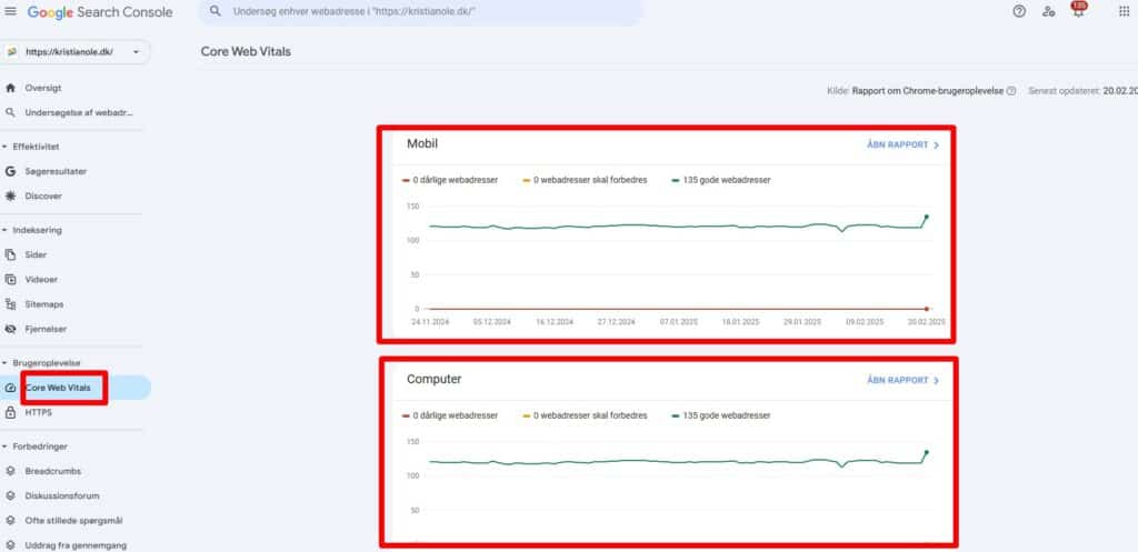 seo optimering wordpress core web vitals