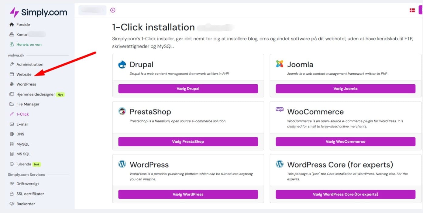 simply website