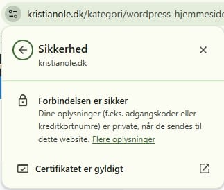 ssl sikkerhed wordpress seo