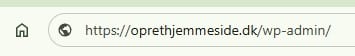 wp admin tjek hjemmeside