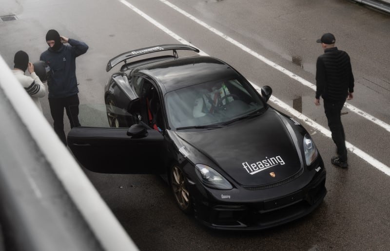 Porsche bil hos Fleasing